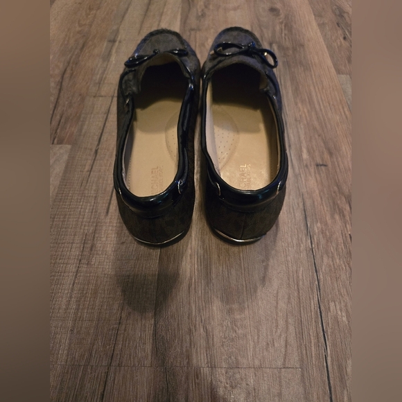 Michael Michael Kors Sutton Moc PVC Almond Toe, Brown/Black, Size 8 - Picture 4 of 6